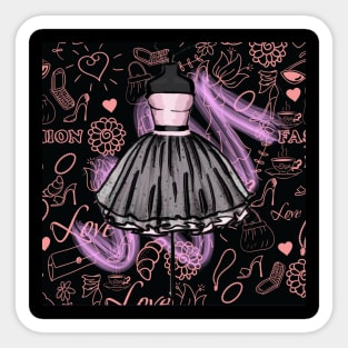 Pink Fashion armor Sticker